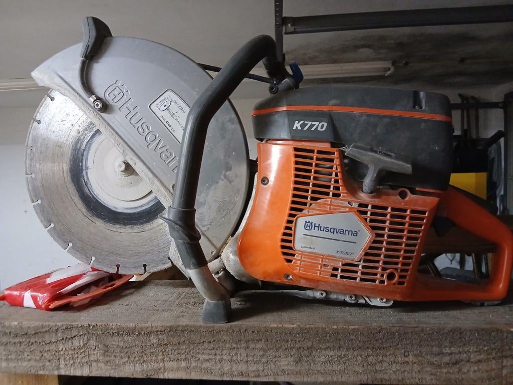 Husqvarna K770 doorslijper 330 mm, Gebruikt, 70 mm of meer, Overige typen, Ophalen of Verzenden