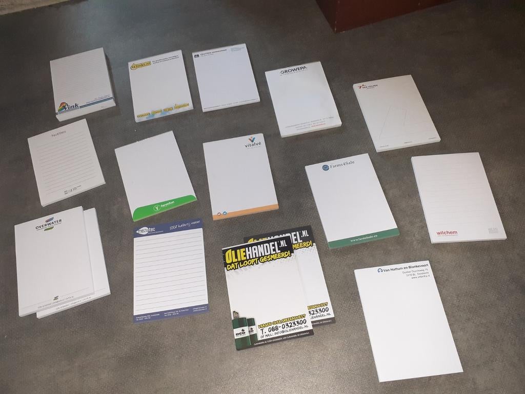 Partij reclame schrijfblok, Diversen, Ophalen of Verzenden