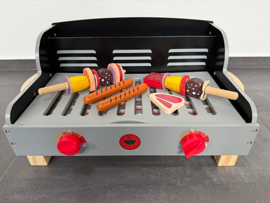 Houten barbecue speelset - Playtive, Ophalen of Verzenden, Zo goed als nieuw