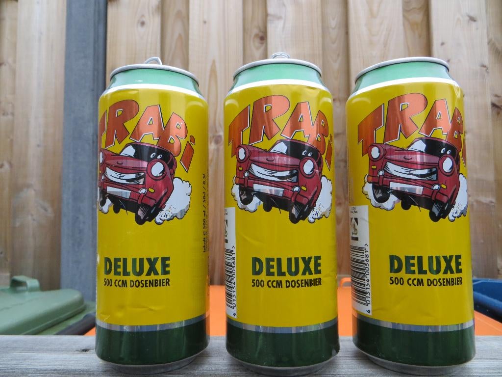Trabant Trabi bierblik Lege bierblikjes (0,5 liter), Verzamelen, Ophalen of Verzenden, Zo goed als nieuw, Auto's