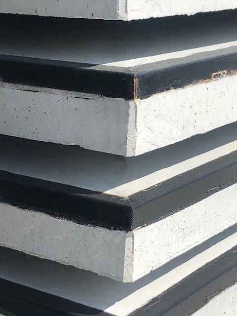 Betonplaten 200x200x16cm, hoekrand, stelconplaat verharding, Ophalen of Verzenden, Beton, Overige typen