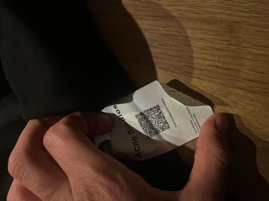 Acne Studios Stockholm longsleeve, Kleding | Heren, T-shirts, Verzenden, Zo goed als nieuw, Overige maten, Zwart