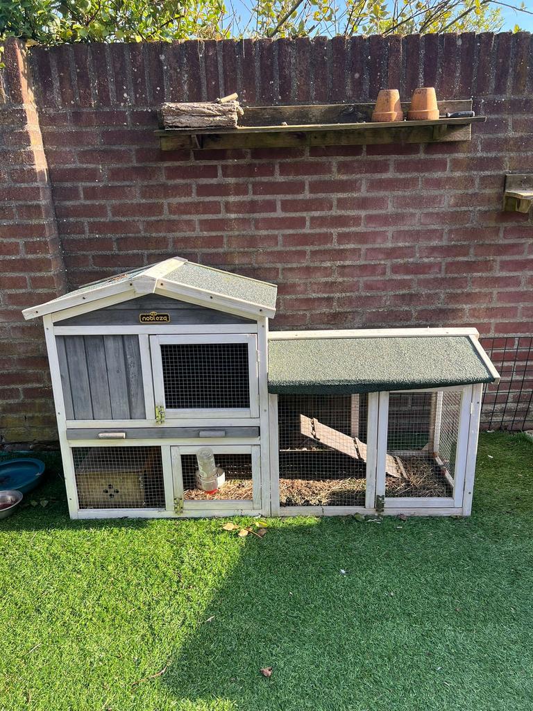 Konijnenhok - 2 verdiepingen, Dieren en Toebehoren, Ophalen, 60 tot 90 cm, Konijn, Hok