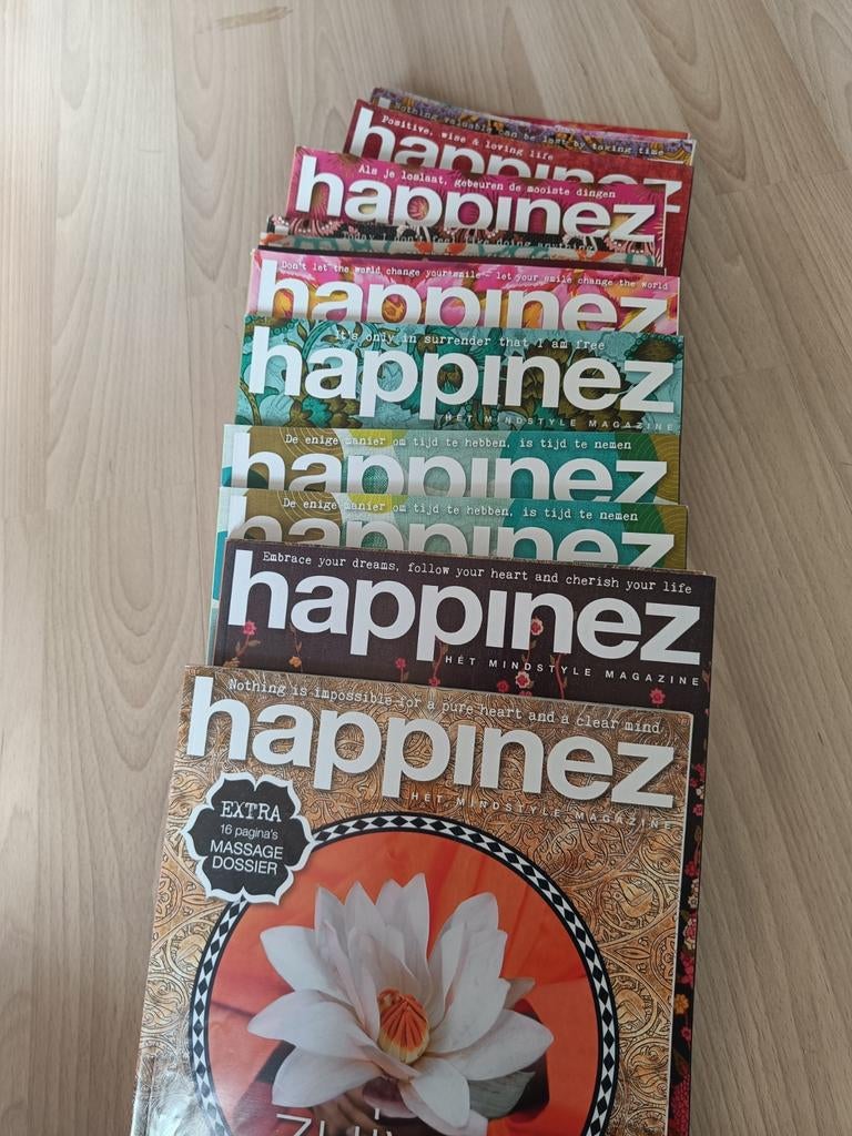 Happinez tijdschriften collectie (18 stuks), Ophalen, Gelezen, Lichaam en Geest