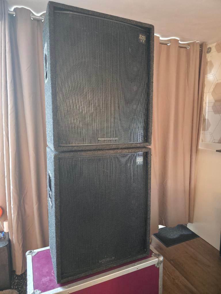 DYNACORD C-150 3-weg speaker 400W RMS (per set), Audio, Tv en Foto, Gebruikt, 120 watt of meer, Front, Rear of Stereo speakers