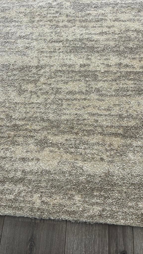 Modern Vloerkleed 160x230 cm Crème/Grijs, Ophalen, 150 tot 200 cm, 200 cm of meer, Zo goed als nieuw