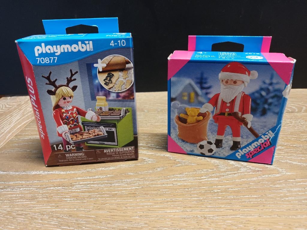 playmobil 70877 nieuw en 4679 gebruikt kerstman en bakker, Ophalen of Verzenden, Zo goed als nieuw, Complete set