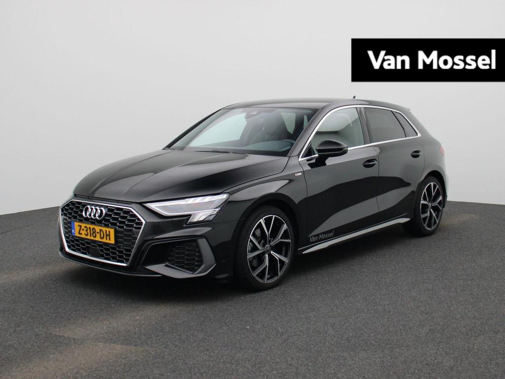 Audi A3 Sportback 30 TFSI S edition | S-line l MMI navigatie, 12 maanden, Stof, Zwart, Origineel Nederlands