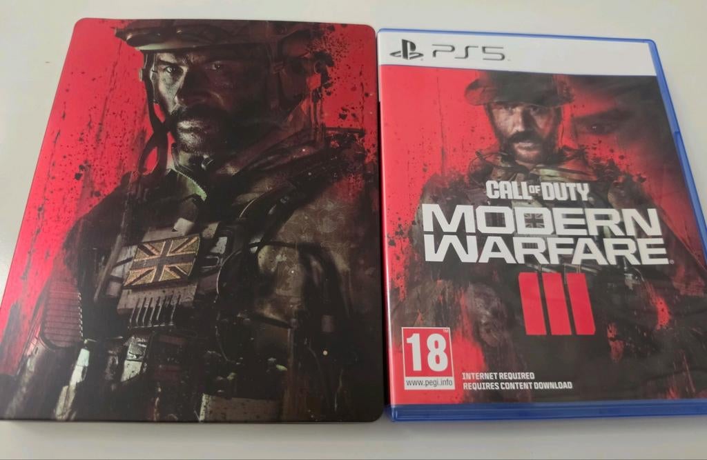 Call of Duty Modern Warfare 3  PS5 Steelbook Lees Goed, Activision NL, Activision, Ophalen of Verzenden, Zo goed als nieuw