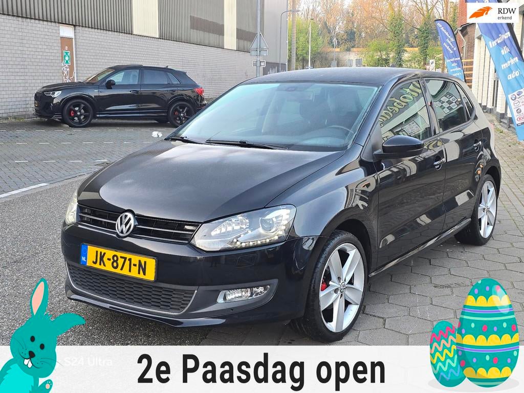 Volkswagen Polo 1.2 TSI Highline*1 eigenaar*niuwe apk*airco*, Voorwielaandrijving, Euro 5, Zwart, 988 kg
