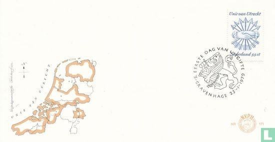 FDC E171 Unie van Utrecht 1979 NL onbeschreven, Postzegels en Munten, Postzegels | Eerstedagenveloppen, Ophalen of Verzenden, Nederland