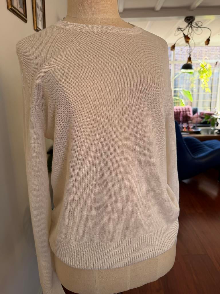 Max Mara linnen trui maat S wit, Ophalen of Verzenden, Zo goed als nieuw, Maat 36 (S), Wit