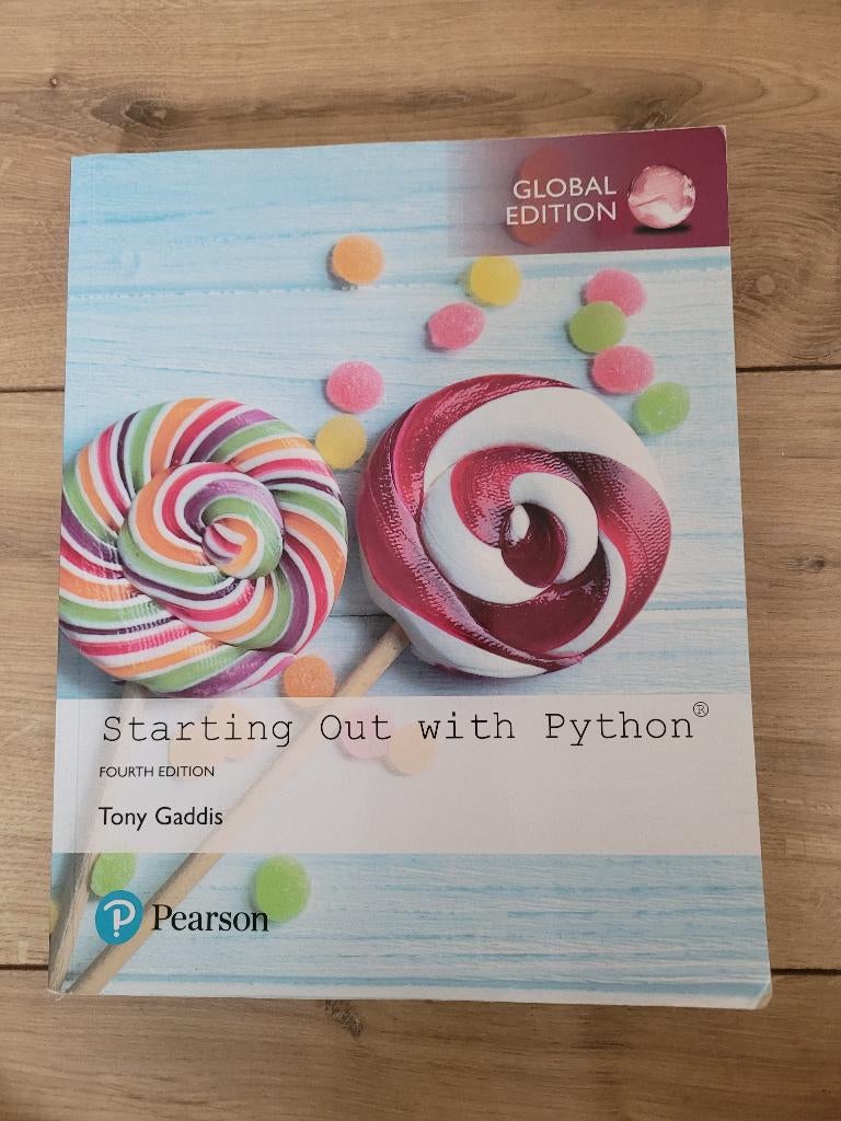 Studieboek Starting out with Python, Ophalen of Verzenden, Beta, Zo goed als nieuw, WO