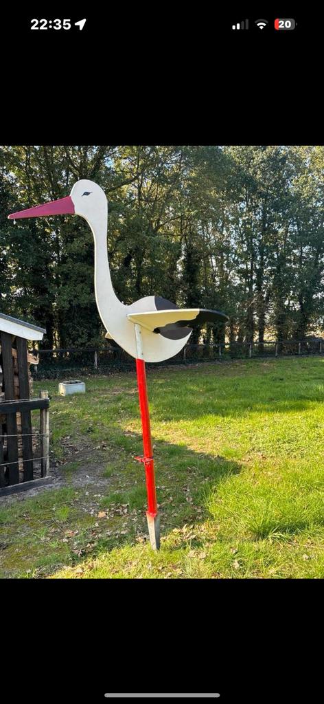 Ooievaar te huur, Ophalen