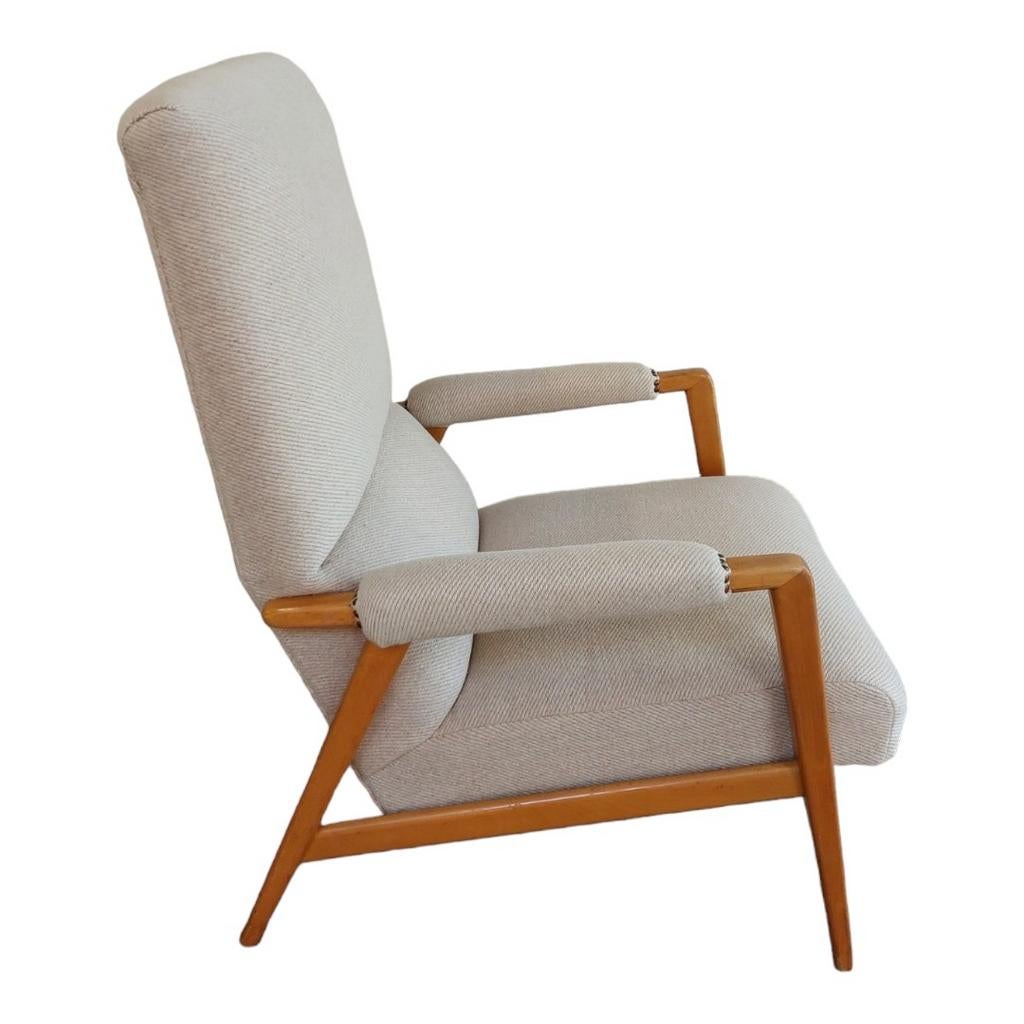 Vintage fauteuil, arm chair, relax stoel, Huis en Inrichting, Fauteuils, Ophalen, Gebruikt, Minder dan 75 cm, Stof