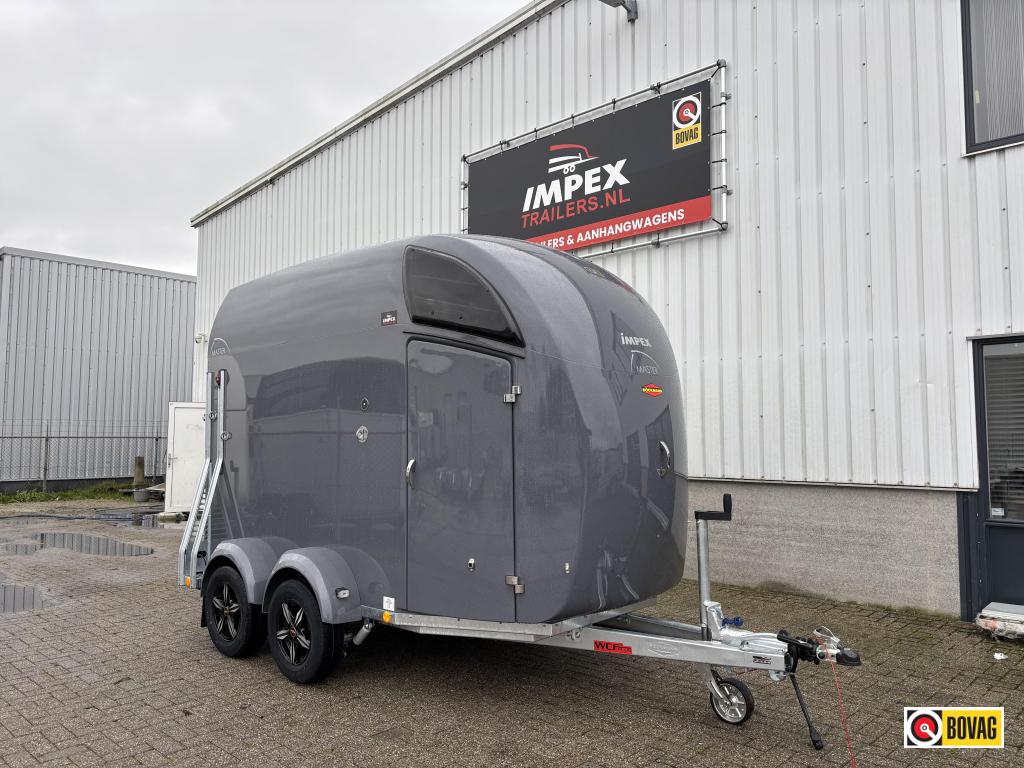 Bij Impex Bockmann Master WCF leigrijs zadelk alu bodem, Nieuw, Polyester, 2-paards trailer