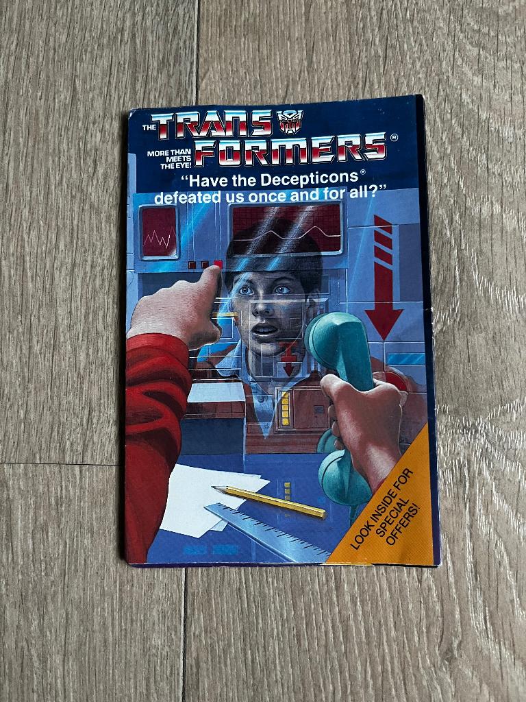 Transformers G1; Mail away 1985 brochure, Stars variantt, G1, Ophalen of Verzenden, Gebruikt, Overige rassen