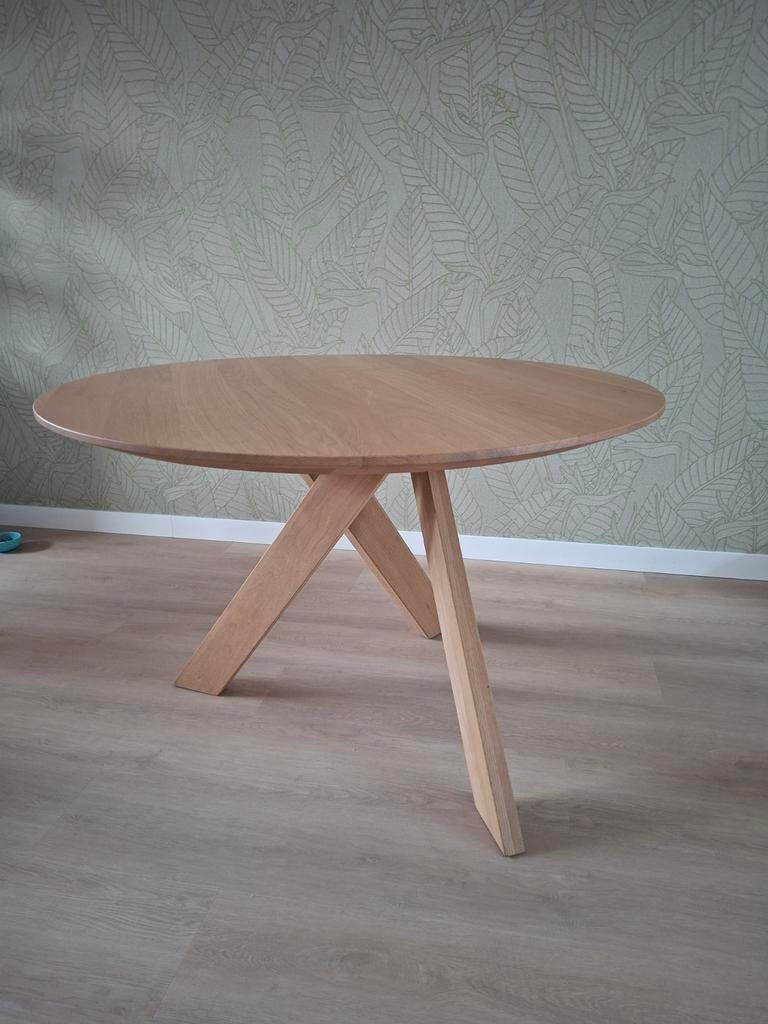 Ronde eettafel 120 cm "het gesprek", Ophalen, Rond, Zo goed als nieuw, Vier personen