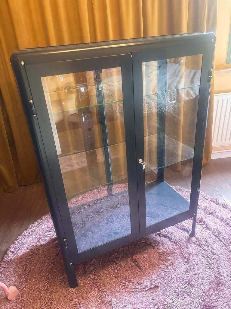 Ikea Fabrikör vitrinekast 81x113, Ophalen, Gebruikt, 100 tot 150 cm, 50 tot 100 cm