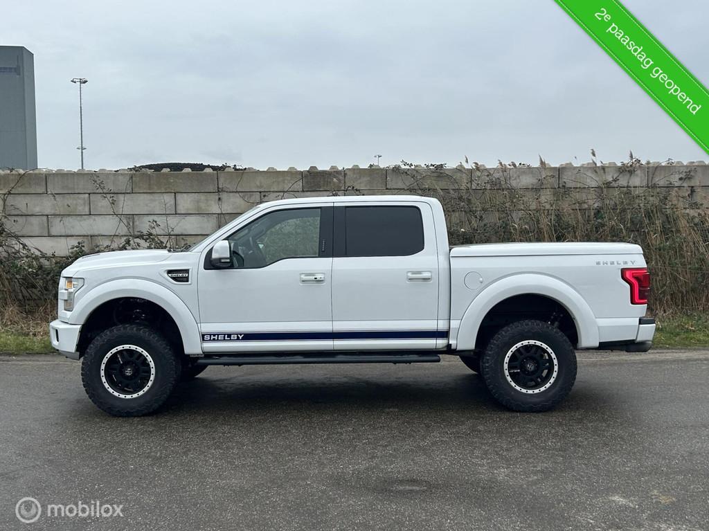 Ford F150 Shelby 5.0 V8 Supercharged 750pk Marge!, Auto's, Automaat, Lederen bekleding, Gebruikt, Wit