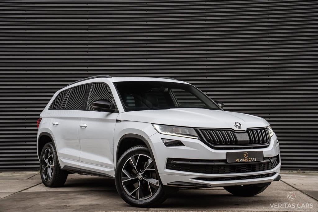 Skoda KODIAQ 2.0 TSI 4x4 Sportline Business 190PK 7p.|ACC|Pa, Automaat, Gebruikt, Euro 6, Wit