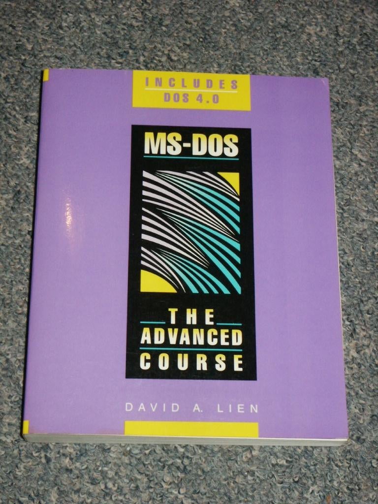 MS-DOS Version 4.X The Advanced Course, Boeken, Ophalen of Verzenden, Zo goed als nieuw, Besturingssystemen, David A. Lien