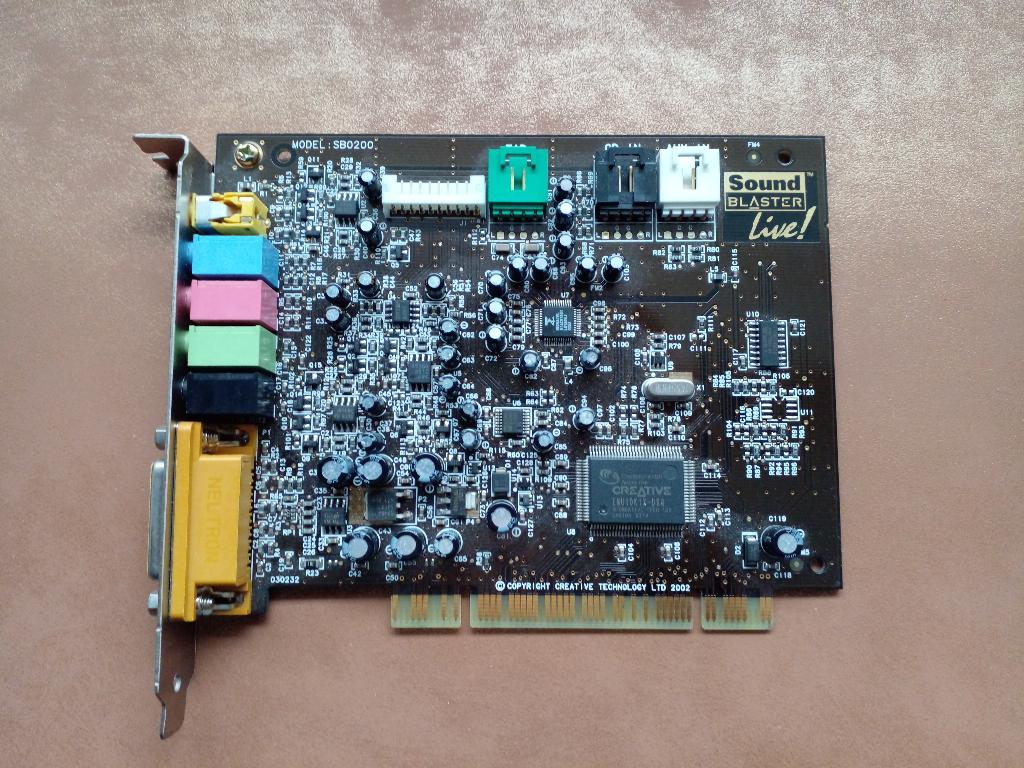 Vintage Sound Blaster SB0200 Live! 5.1 PCI Geluidskaart, Ophalen of Verzenden, Gebruikt, Intern, Creative Labs