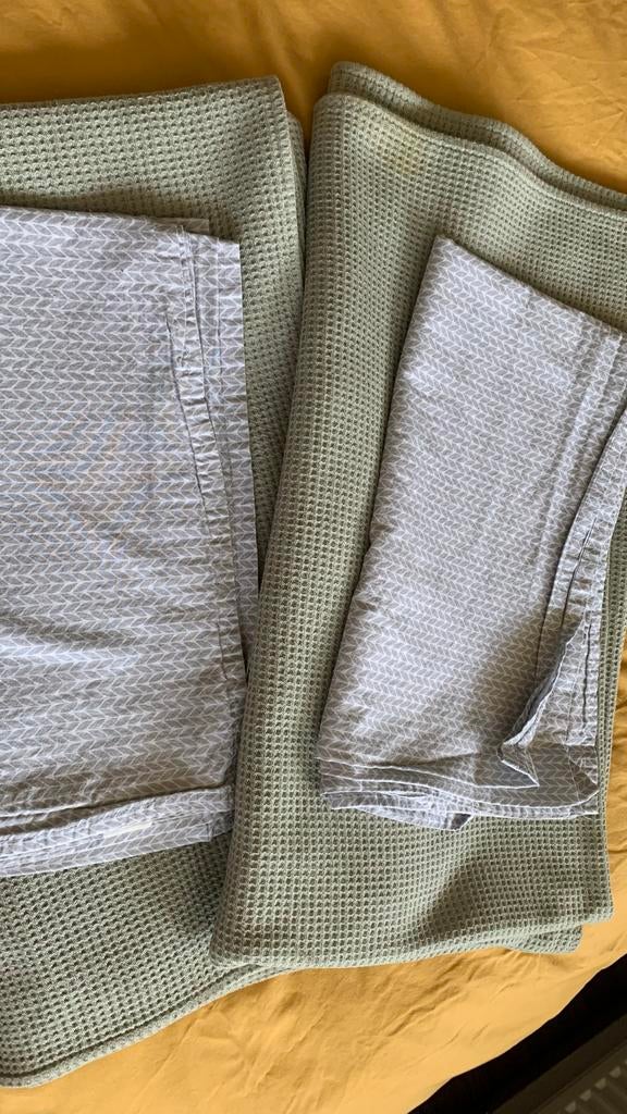 Cottonbaby ledikant dekentjes met Mama Loes lakentje, Ophalen, Gebruikt, Jongetje of Meisje, Deken of Dekbed