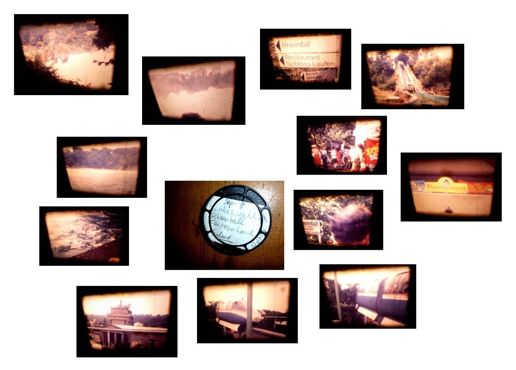 8mm film amateur - Rheinfall - Phantasialand - geluid -, Ophalen of Verzenden, 8mm film