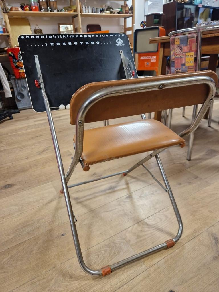 Vintage Italiaans kinderbureau met schoolbord en stoel, Ophalen, Gebruikt, Onbekend, Onbekend