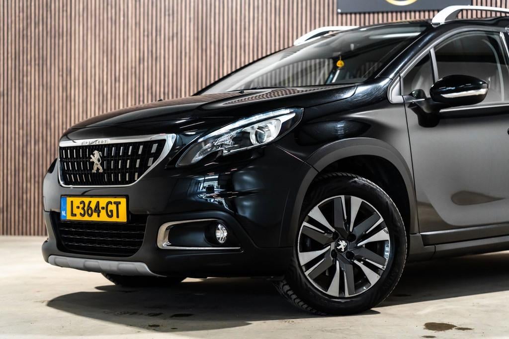 Peugeot 2008 1.2 PureTech GT-Line LED NAVI AUTOMAAT, Auto's, 1199 cc, 1165 kg, Leder en Stof, Zwart