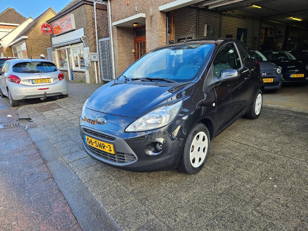 Ford Ka 1.2 Cool & Sound 69pk 2011 Zwart, Auto's, Ford, Voorwielaandrijving, Euro 5, Stof, 1242 cc