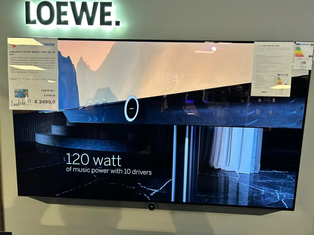Loewe Bild V.55 OLED TV - Prachtige beeldkwaliteit!, Ophalen, Gebruikt, 100 cm of meer, 100 Hz