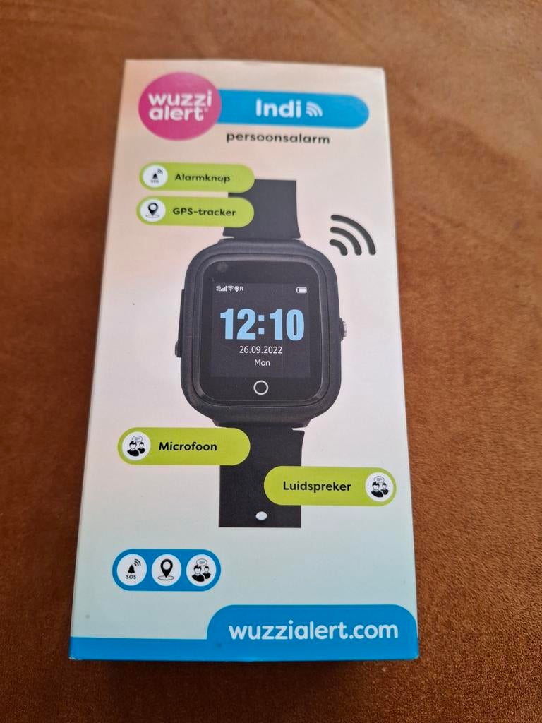 Smart watch Wuzzi Alert Indi, Ophalen of Verzenden, Zo goed als nieuw, Zwart, Android