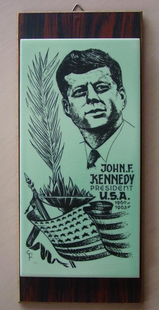 herdenkingstegel John F. Kennedy Royal Sphinx Holland, Ophalen of Verzenden