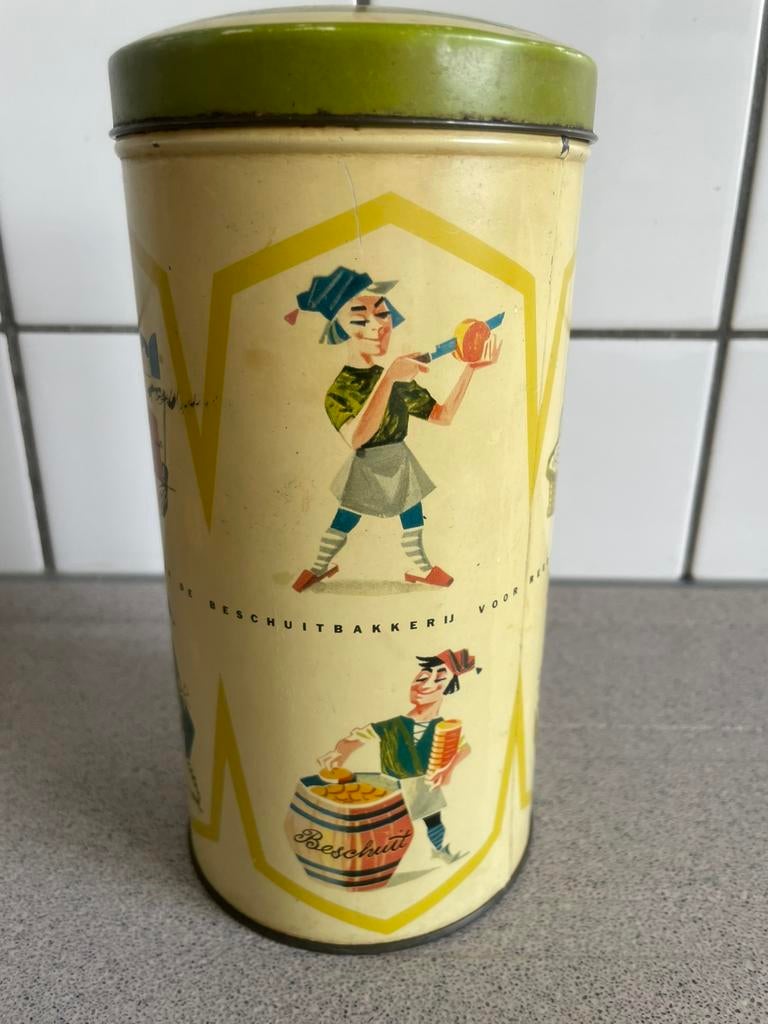 Mille beschuitblik blik vintage retro, Verzamelen, Blikken, Ophalen of Verzenden, Zo goed als nieuw, Overige