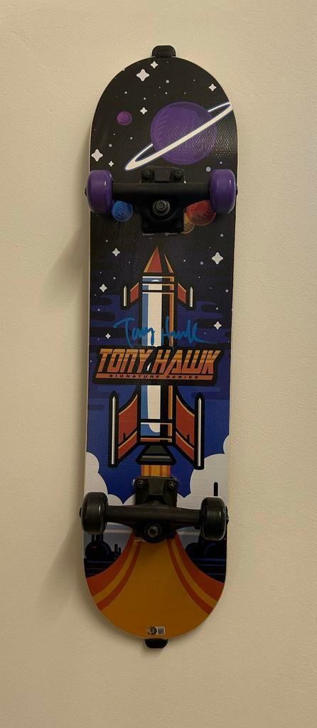 Officieel Tony Hawk gesigneerd skateboard, Ophalen, Zo goed als nieuw, Skateboard