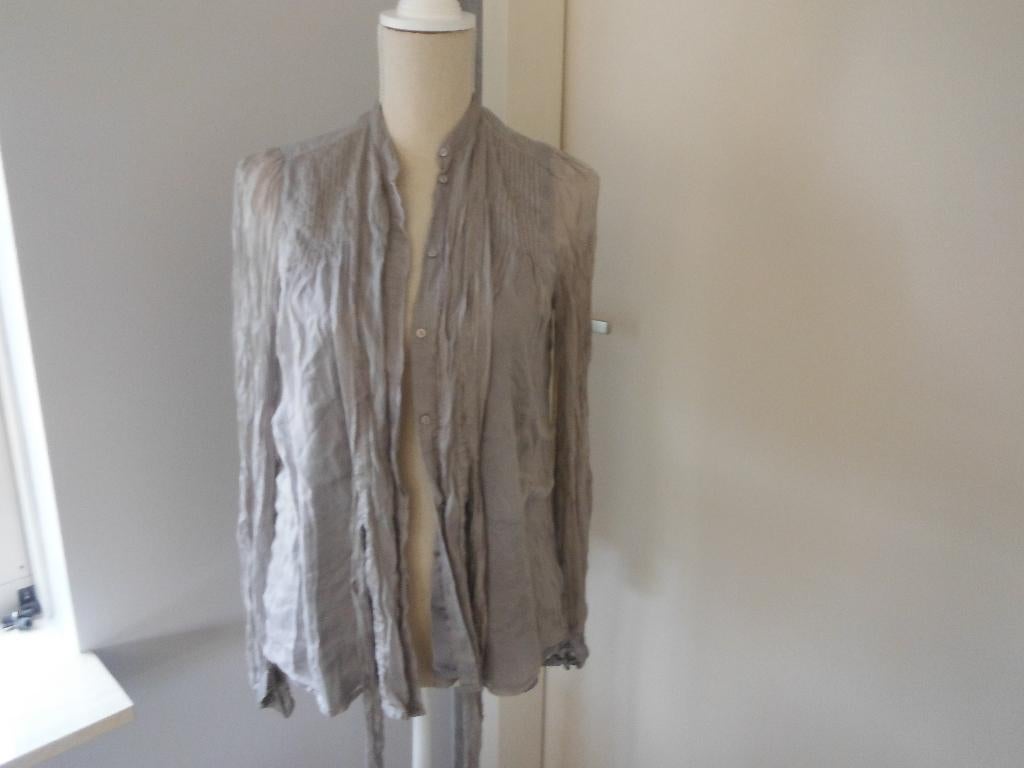 mooie grijze blouse van Zara Woman, mt M, Kleding | Dames, Maat 38/40 (M), Verzenden, Zara, Zo goed als nieuw