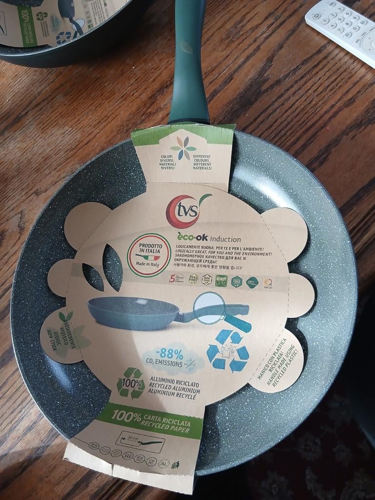 Grote TVS Eco-Ok Inductie Koekenpan - 30 cm, Ophalen, Inductieplaat, Koekenpan of Braadpan, Nieuw