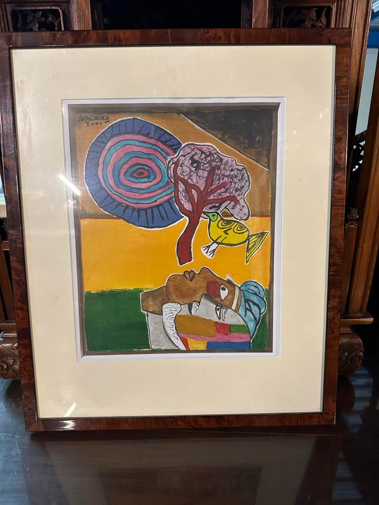 Corneille schilderij uit 2001, Antiek en Kunst, Kunst | Schilderijen | Modern, Verzenden