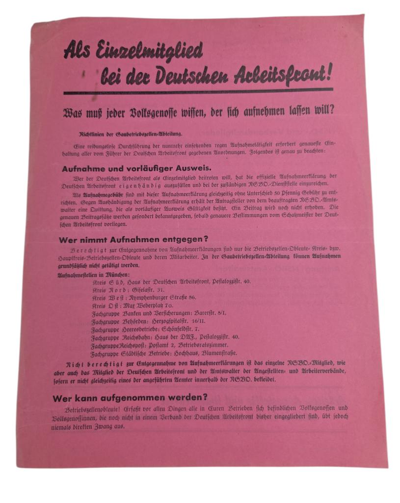 duitse ww2  document in top staat, Verzamelen, Ophalen of Verzenden, Duitsland
