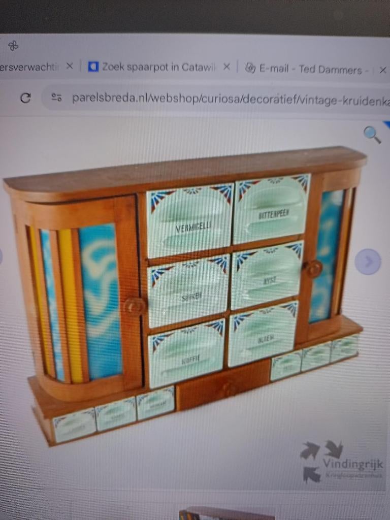 Kruidenkast  kruidenrek kruidenkastje gezocht, Antiek en Kunst, Curiosa en Brocante, Ophalen of Verzenden