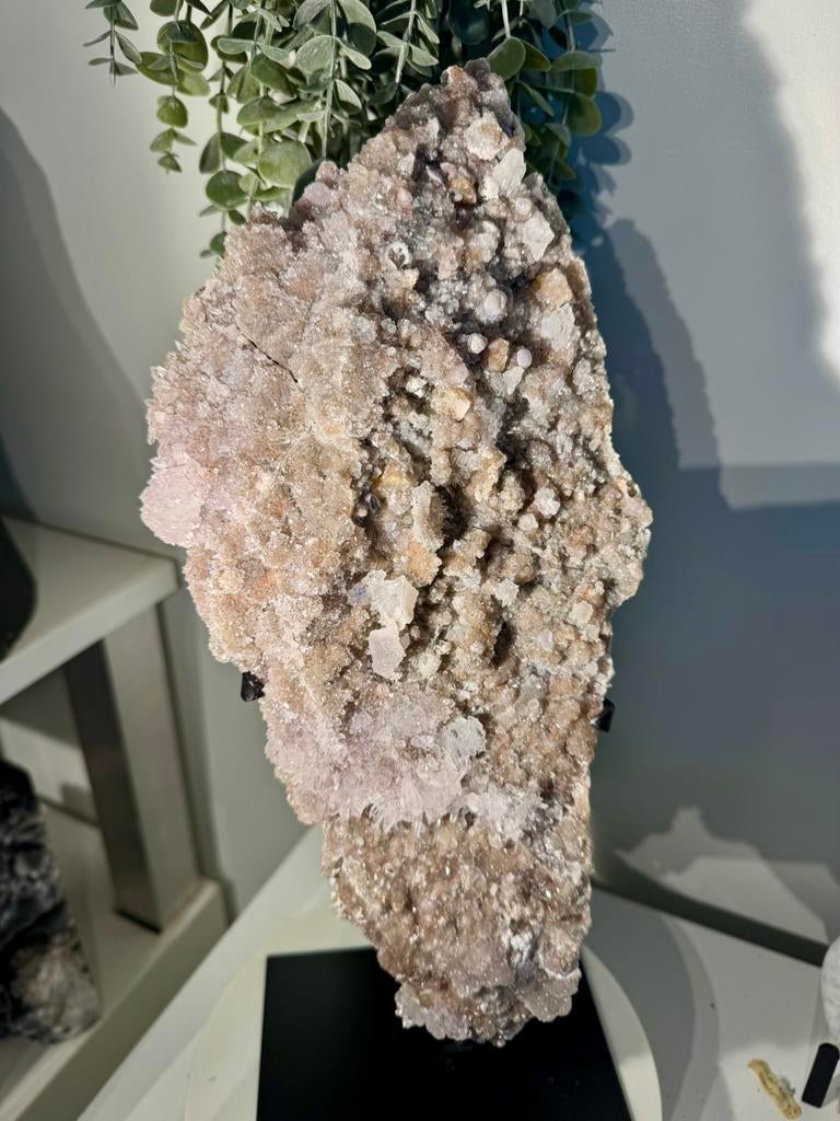 Amethist roos zeoliet op standaard, Ophalen of Verzenden