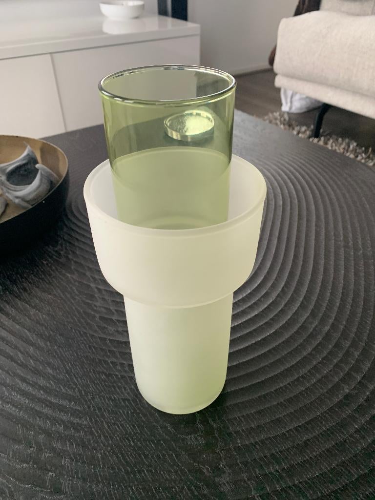 Nieuw van XLBOOM bloemenvaas twv € 68,00  design, Overige kleuren, Nieuw, Ophalen of Verzenden, Glas