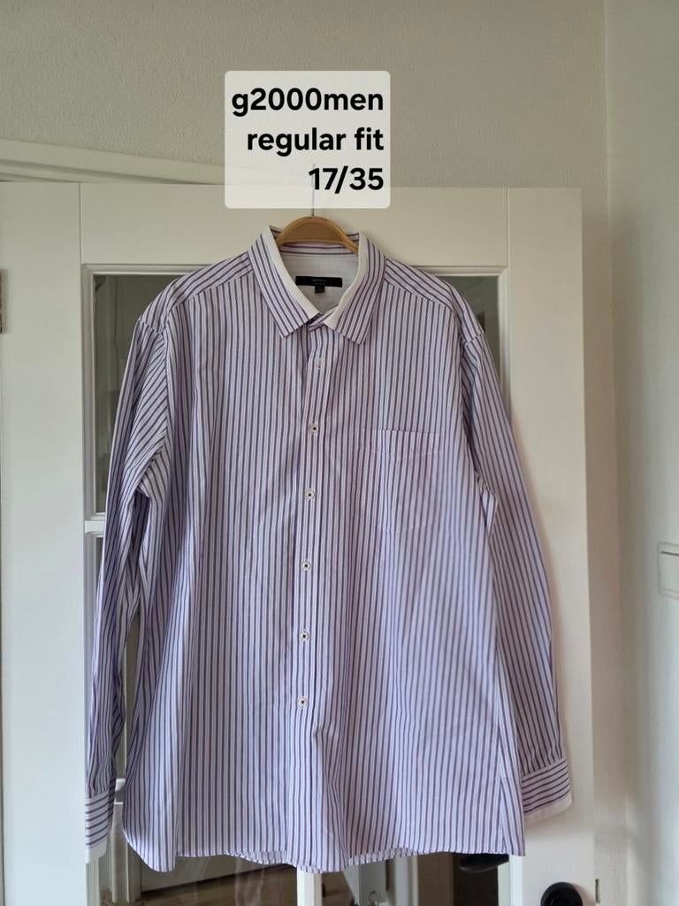 G2000men gestreept overhemd regular fit, Ophalen of Verzenden