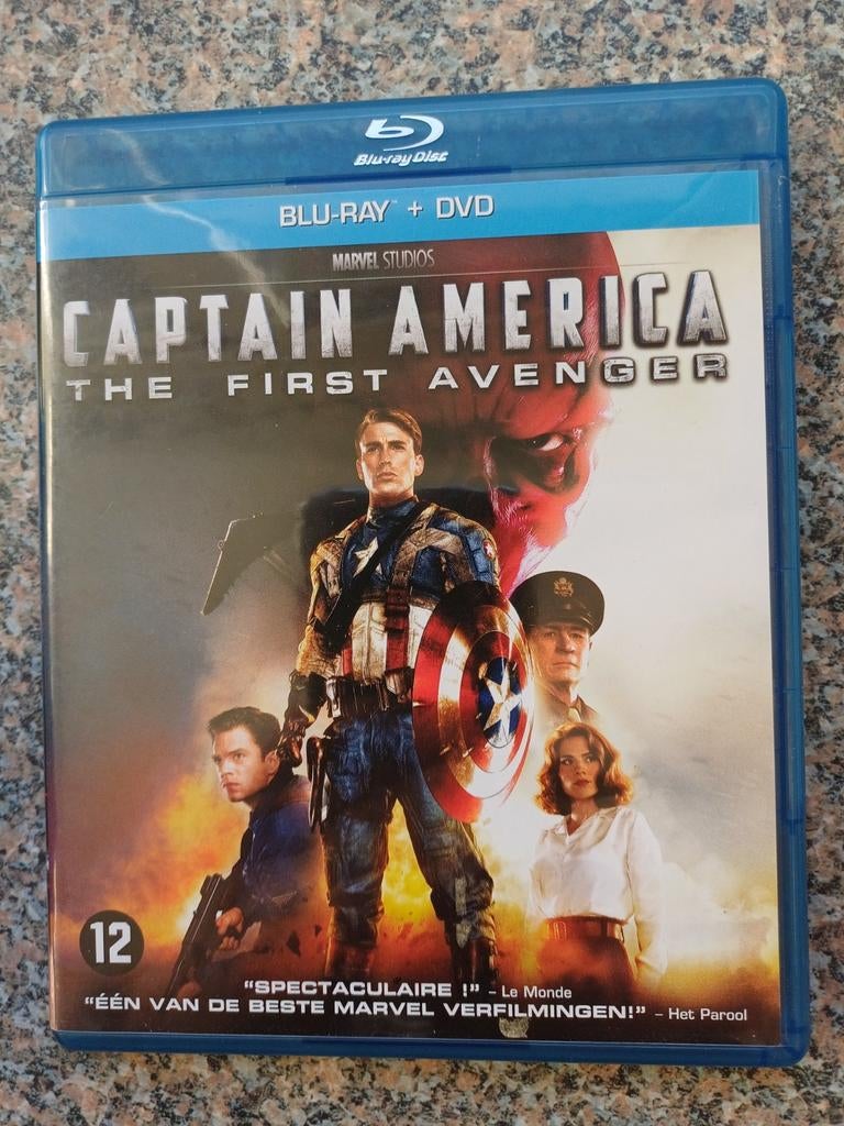 Captain America: The First Avenger Blu-ray + DVD, Cd's en Dvd's, Ophalen of Verzenden, Zo goed als nieuw, Actie