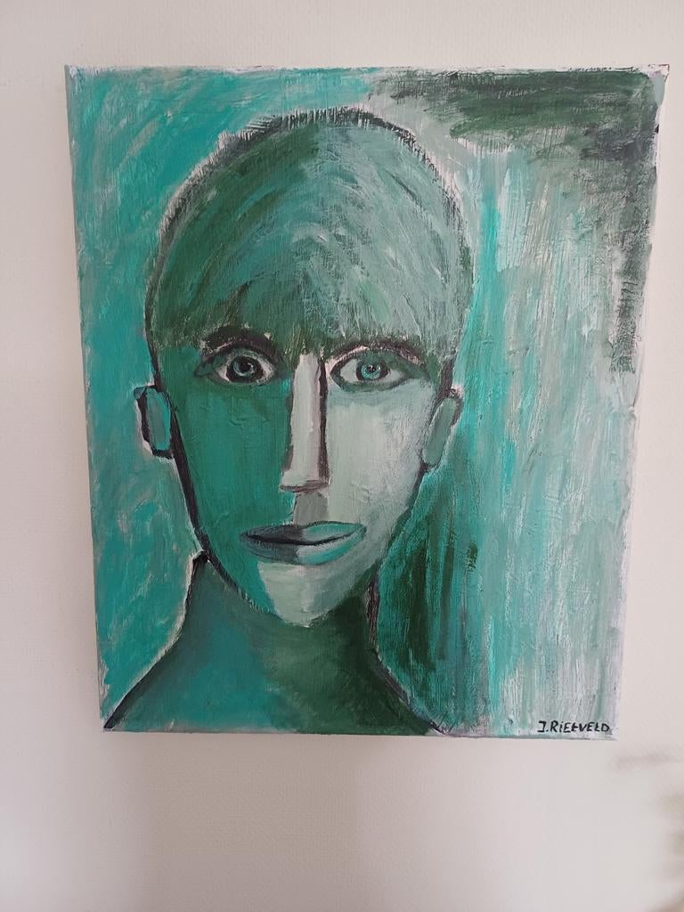 Schilderij 50x60cm acryl gesigneerd, Ophalen