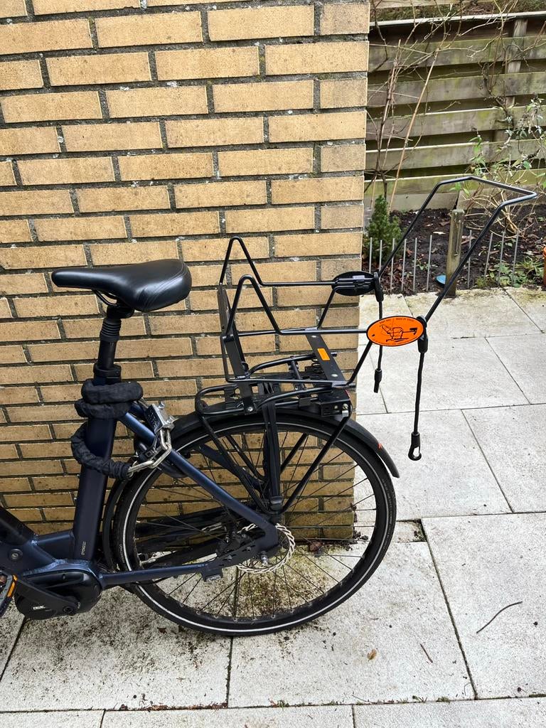 Steco baby mee Maxicosi drager fiets, Ophalen, Gebruikt, 0 t/m 13 kg, Achterzitje