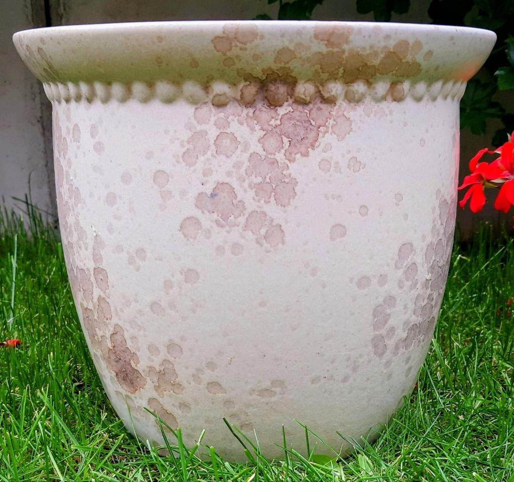 Grote vintage keramieken bloempot, Ophalen of Verzenden