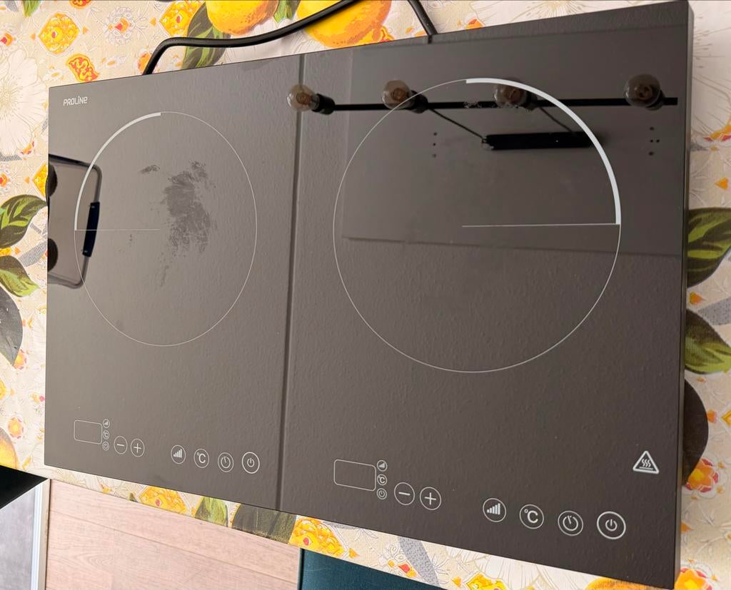 Proline ICD3500 Draagbare Inductiekookplaat - 2 Kookzones, Witgoed en Apparatuur, Kookplaten, Ophalen, Gebruikt, 3 kookzones of minder
